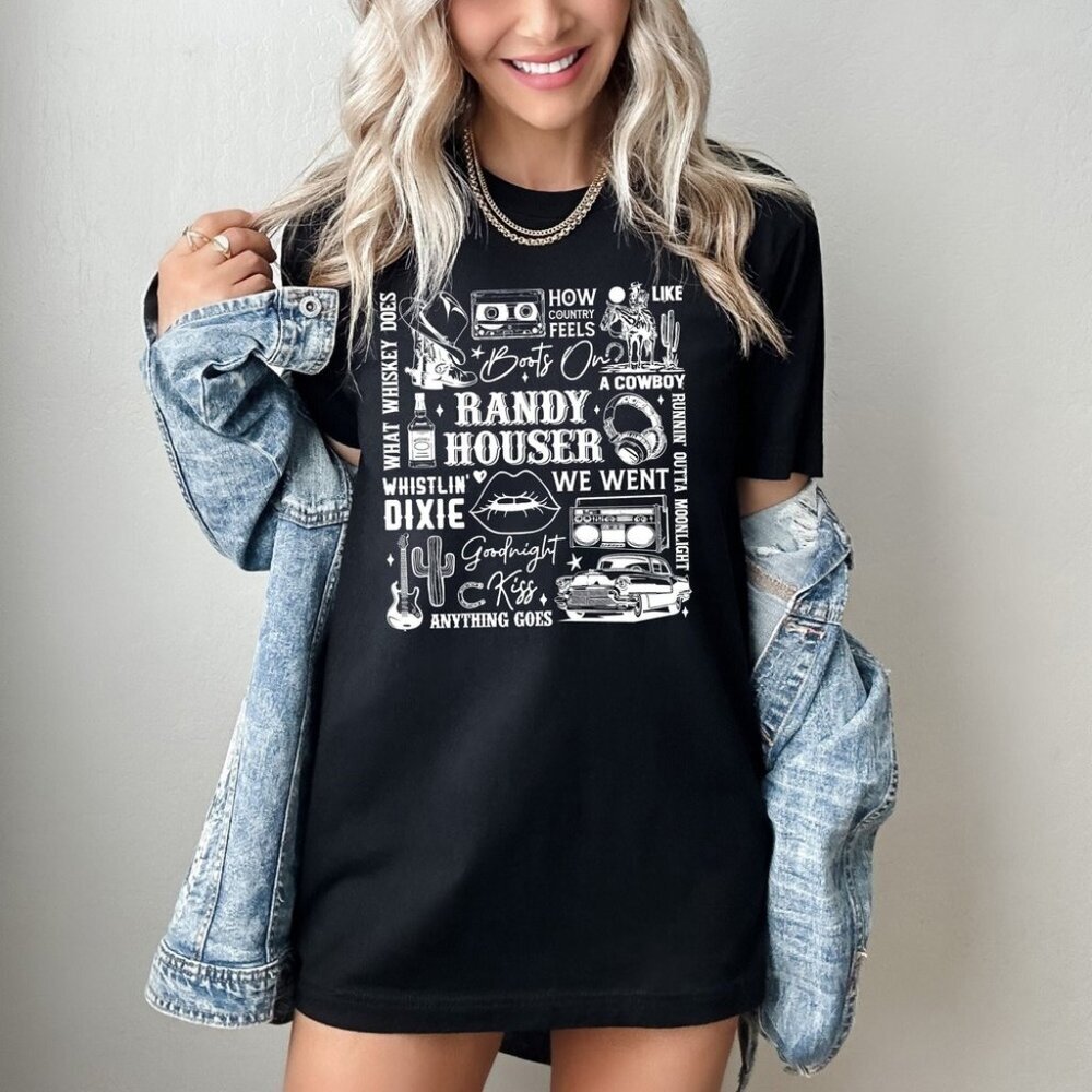 Randy Houser Concert Shirt Country Music Graphic Tee Southern Tour T-Shirt
